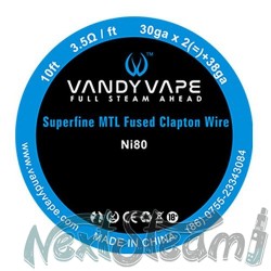 vandy vape ni80 superfine mtl fused clapton 3m